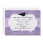 Lavender Damask Graduation Party Invitation
