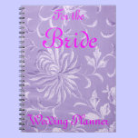 Lavender Damask Wedding Planner notebooks