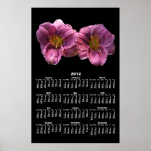 Lavender Day Lilies calendar ~ print