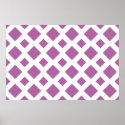 Lavender Diamonds on White