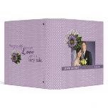 Lavender Dotted Swiss Wedding Album binders