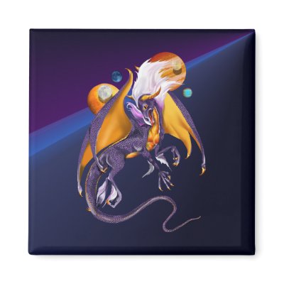 Lavender Dragon Magnet