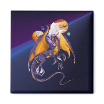 Lavender Dragon Magnet by Lotacats Lavender Dragon Magnet