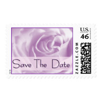 Lavender Dream Rose, Save the Date postage by elyssa444 Lavender Dream Rose, Save the Date postage