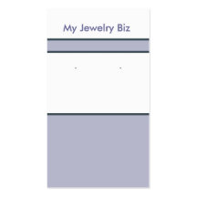 Lavender Earring Cards Business Cards