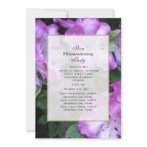 Lavender Edge Azalea Party Invitation