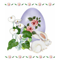 Lavender Egg and White Bunny t-shirts