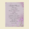 Lavender Floral Bridal Shower Invitation postcards