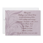 Lavender Floral Leaf Swirl Customizable Template Custom Announcement