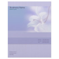 Lavender Floral letterhead