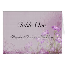 Lavender Floral Table Seating Card by StarStock Lavender Floral Table Seating Card