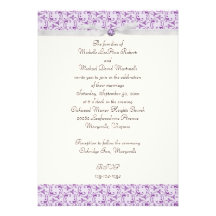Lavender Florentine Wedding Invitation