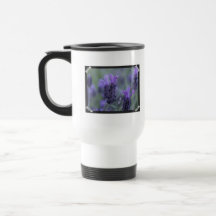 Lavender Flower Photo Plastic Travel Mug