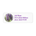 Lavender Flower Return Address Label