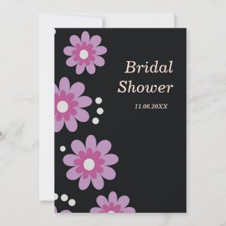 Lavender Flowers Bridal Shower Invitations invitation