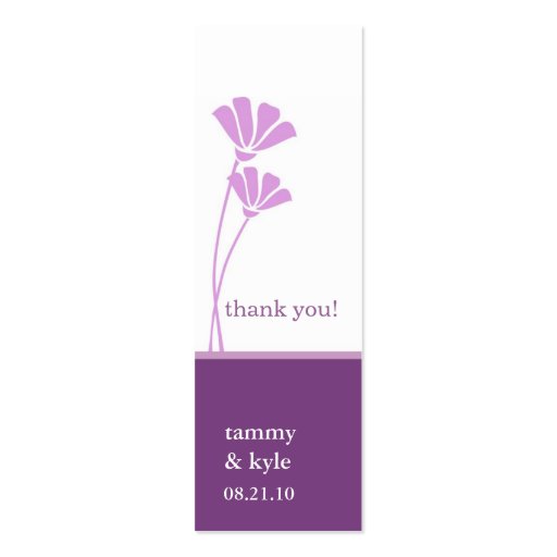 Lavender Flowers Gift Tags Business Card Templates (front side)