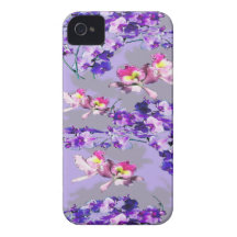 Lavender Flowers iPhone 4 Covers