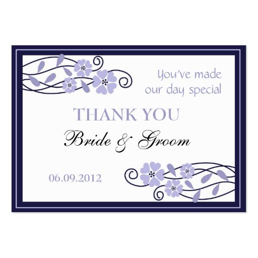 Lavender Flowers Wedding Favor Gift Tags Business Card