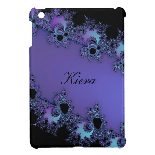Lavender Fractal Personalized iPad Mini Case Zazzle