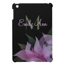 Lavender Green and Black Floral iPad Mini iPad Mini Cover