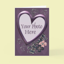 Lavender Hearts Template cards