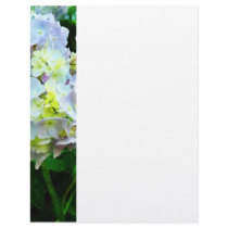 Lavender Hydrangea in Garden Customized Letterhead