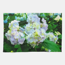 Lavender Hydrangea in Garden Towel