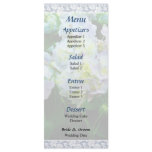 Lavender Hydrangea in Garden  Wedding Menu Rack Cards