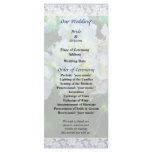Lavender Hydrangea in Garden Wedding Program Rack Card Template