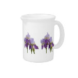 Lavender Irises Beverage Pitchers