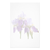 Lavender Irises stationery
