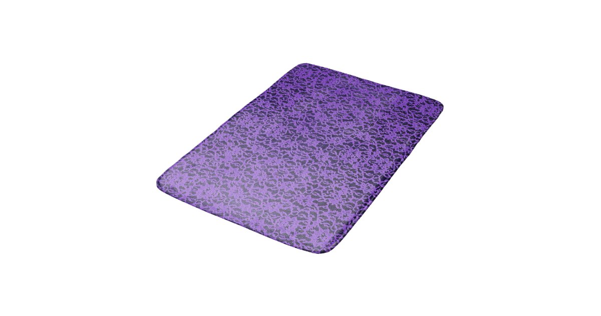 Lavender Lace Bath Mat Zazzle