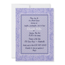 Lavender Linen Bridal Shower Invitation