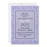 Lavender Linen Bridal Shower Invitation