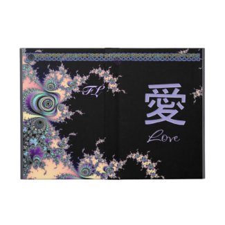 Lavender Love Symbol Chinese Character iPad Mini Cases