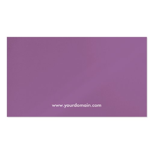 Lavender Modernist Business Card Template (back side)