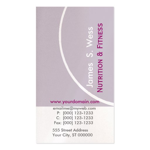 Lavender Modernist Business Card Template