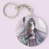 Lavender Moon Fairy Keychain by Molly Harrison