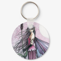 Lavender Moon Fairy Keychain by Molly Harrison