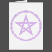 Lavender Pentacle Pentagram cards