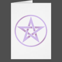 Lavender Pentagram Pentacle cards