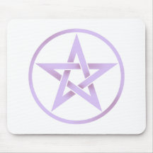 Lavender Pentagram Pentacle Mouse Mats