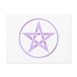 Lavender Pentagram Pentacle Postcard
