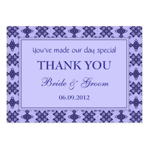 Lavender Personalized Wedding Favor Gift Tags Large Business Cards ...
