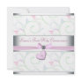 Lavender Pink Heart Pink Cross First Communion