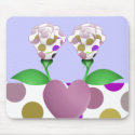Lavender Polka Dot Roses mousepads