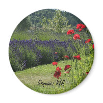 Lavender & Poppies Refrigerator Magnets