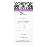 Lavender Purple Damask Black/White rack cards