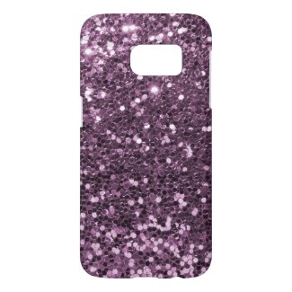 Lavender Purple Glitter Sparkle Samsung Galaxy S7 Case