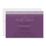 Lavender Purple Lilac Bride Bridal Shower Invite